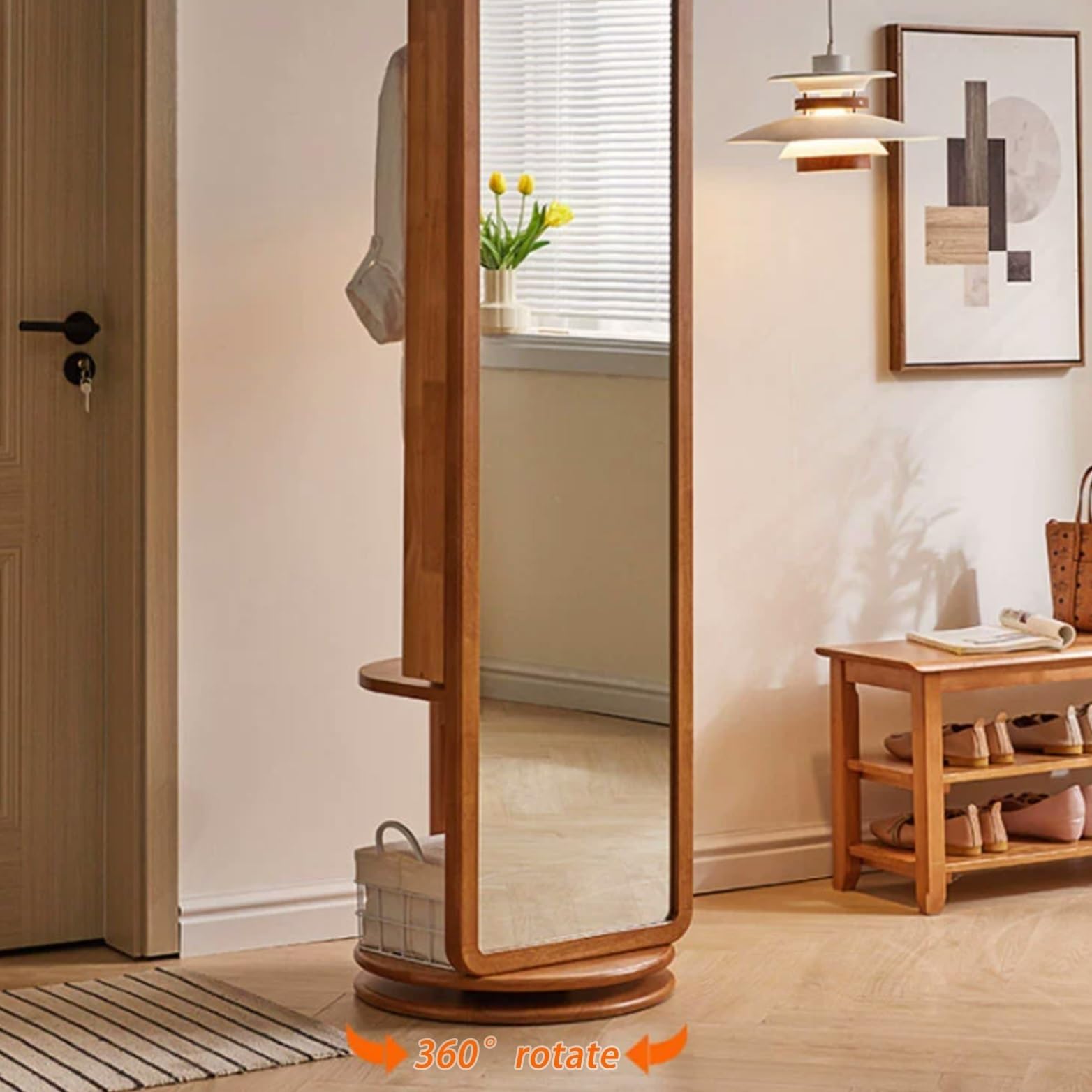 Full-Length Mirror Home Bedroom Vertical Full-Length Mirror Floor